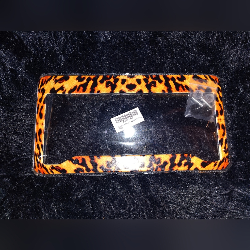 Animal Print License Plate Cover ✨ NWT